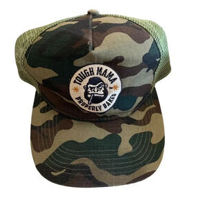 Tough Mama Properly Baked snap back Camo hat